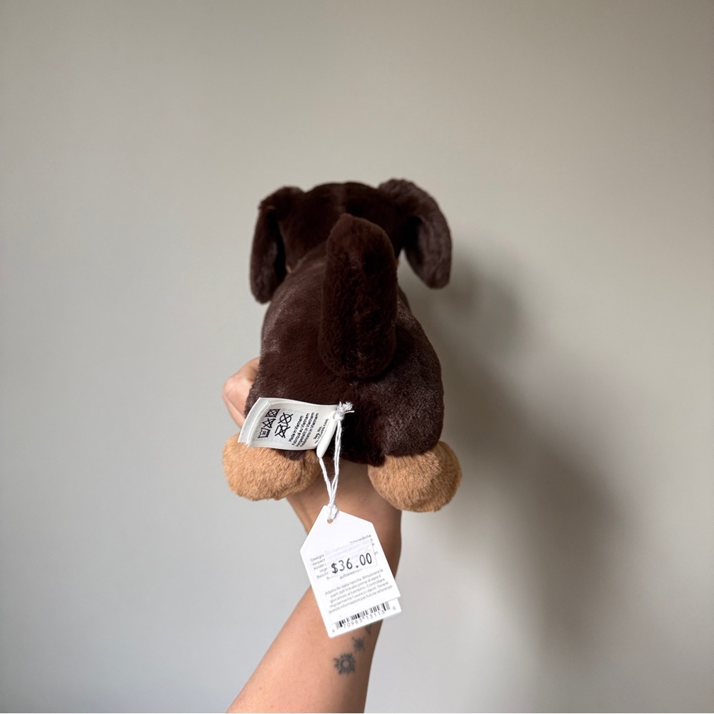 AUTHENTIC Jellycat Otto Sausage Dog Dachshund - NWT - medium FAST SHIPPING! - Picture 3 of 6